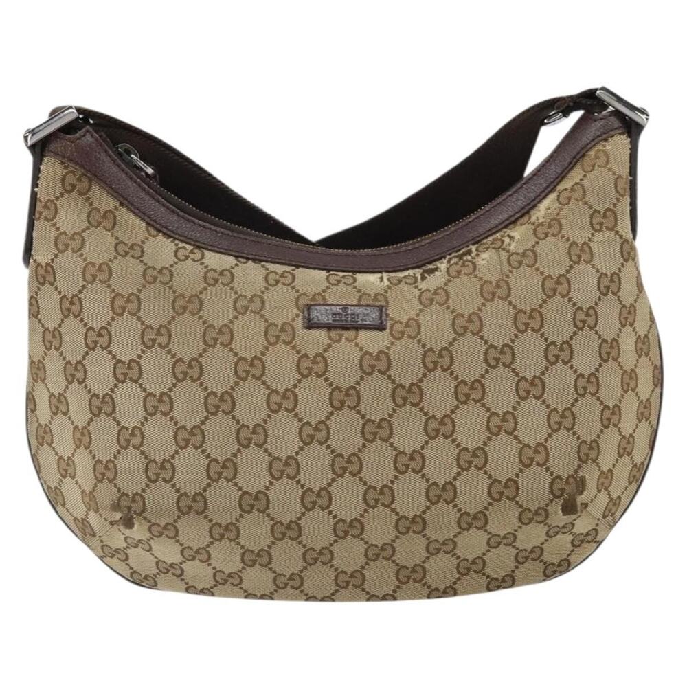 Gucci GG Canvas Shoulder Bag Beige